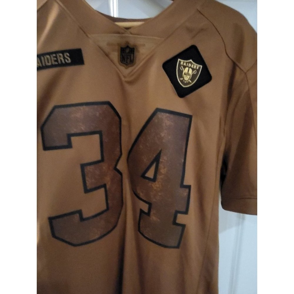 Las Vegas Raiders Bo Jackson L Nike Brown 2023 Salute To Service  Jersey